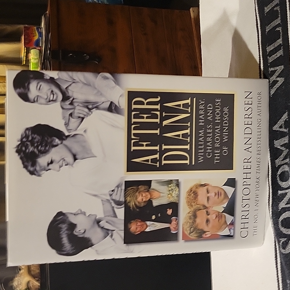 5 For 25.00/"After Diana",Hardcover book,EUC